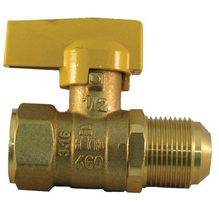 PRO-FLEX PFGVFFL121516B Gas Valve, 12 x 1516 in Connection, FIP x Flare PFGV-FFL121516C